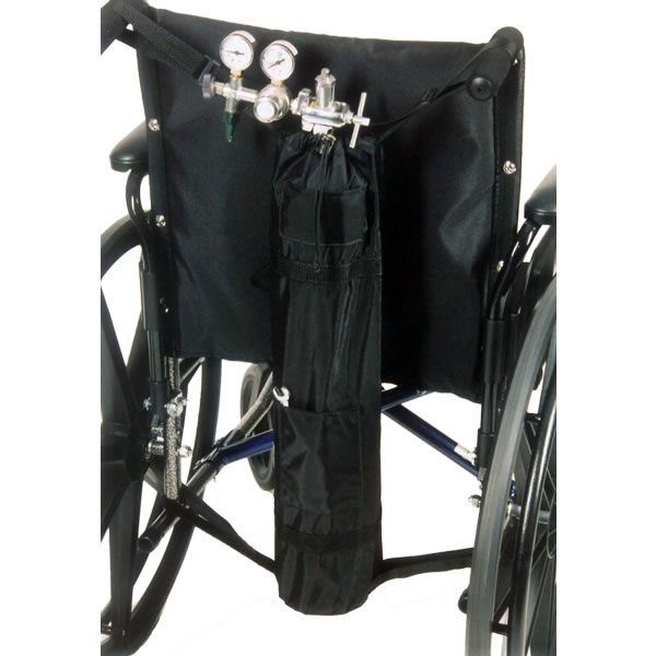 Oxygen Tank Holder - Wheelchairs w/ Push Handles